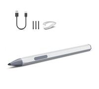 Stylet pour ASUS Transformer/Mini/ASUS Zenbook Flip/Pro/ASUS Vivobook Flip/Pro/Duo/ASUS Notebook, stylo rechargeable MPP 2.0 inclinable avec sensibilité à la pression 4096, design hexagonal, argent