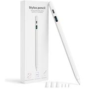 Stylet pour écran tactile, affichage de l'alimentation LED, charge rapide, sensibilité d'inclinaison parfaite au pixel, stylet capacitif compatible avec iPad, iPhone, Android, Fire, tablette