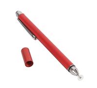 Stylet pour écran Tactile, Haute précision et sensibilité Calendar Capacitive Touch Screen Pen with Transparent Tip and Fiber Mesh Tip, for Universal Touchscreen Devices (Rouge)