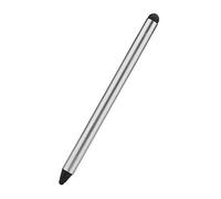 Stylet pour écrans tactiles haute sensibilité, double pointe, stylet pour écran tactile capacitif compatible avec tablettes/téléphone/Android/iOS (argent)