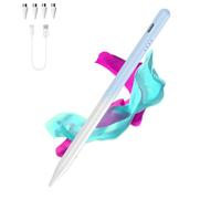 Stylet pour écrans tactiles, stylet de type C avec 4 embouts à pompons pour Android, compatible avec Samsung/Huawei/Lenovo/Mi/Vivo et autres smartphones et tablettes Android - Bleu dégradé