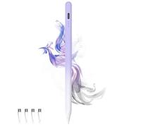 Stylet pour écrans tactiles - Stylet magnétique pour écran tactile - Pointe POM - Compatible avec iPhone/iPad/Lenovo/et autres smartphones et tablettes iOS/Android - Violet dégradé