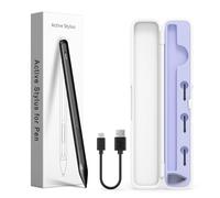 Stylet pour HP Envy X360, Pavilion X360, Specter X360, MPP 2.0 Tilt-Active Stylet avec 4096 niveaux de sensibilité à la pression, étui de rangement pratique, prend en charge la charge rapide de type