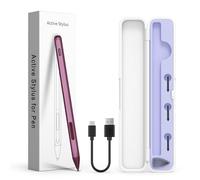 Stylet pour HP Envy X360, Pavilion X360, Specter X360, MPP 2.0 Tilt-Active Stylus Pen avec 4096 niveaux de sensibilité à la pression, étui de rangement pratique, prend en charge la charge rapide de