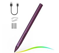 Stylet pour HP Envy X360 Pavilion X360 Specter X360 Spectre X2 Envy X2 Stylo rechargeable MPP 2.0 Tilt Active Pen avec sensibilité à la pression 4096, rejet de paume, design triangulaire, rouge