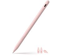 Stylet pour iPad 2018-2025, USB-C à charge rapide, sensibilité d'inclinaison parfaite pour iPad A16 11/10/9/8/7/6, iPad Mini 7/6/5, iPad Air M3/M2 11"/13"/5/4/3, iPad Pro M4 13"/4,7" 22,9 cm. Rose