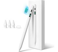 Stylet Pour Ipad 2025-2018,Pencil Pour Ipad 11th A16/10/9/8/7/6,Air 11/13 M2/M3,Pro 11/13 M4,Pro 12,9"",Air 5/4/3,Mini 7 A17 Pro/6/5,Avec Indicateur D'alimentation Led,Charge Rapide.[D119]