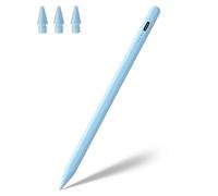 Stylet pour iPad A16 11e 10e 9e 8e 7e 6e génération, iPad Pro 12,9 11 13" M4, iPad Air M3 M2 5e 4e 3e génération, iPad mini A17 Pro 7 6 5, pour Apple Pencil Pro 1ère 2e génération Alternative (bleu)