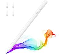 Stylet Pour Ipad (A16) 11e 10e 9e Gen, Stylet Pour 2018-2025 Apple Ipad 11-6, Mini 7-5, Air M3/M2 11""/13""/5/4/3, Pro M4 13""/12,9""/11"" Sensibilité À L'inclinaison,Chargement Rapide Usb-C, Blanc