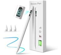 Stylet pour iPad Apple2018-2024 iPad 3X Faster Charge/Work 11H Tablette Palm Rejection/Sensibilité à l'inclinaison, compatible avec iPad Pro11/12,9/13", iPad6-10, iPad Air11/13", 3-5, iPad Mini5/6