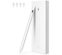 Stylet pour iPad Chargement sans Fil, Pencil 2e génération pour ipad avec D'inclinaison & Rejet de Paume, Pencil Haute Précision pour iPad, iPad Mini, iPad Air, iPad Pro 11"/12,9" Blanc