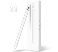 Stylet pour iPad, Recharge Rapide, Rejet de Palme, Adsorption Magnétique Pencil, Stylet pour iPad Pro 12.9"/11", Air 5/4/3rd, Mini 5/6, i-Pad 10/9/8/7/6 Génération - Blanc