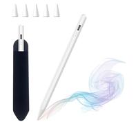 Stylet pour iPad, recharge rapide, stylet pour iPad Pro (2018-2022), iPad Pro 11/12.9, iPad 10/9/8/7/6 génération, iPad Air 5/4/3 génération, iPad Mini 6/5 génération (blanc)