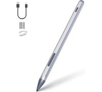 Stylet pour Microsoft Surface Pro 12/11/10/9/8/7/6/5/4/X Surface Go/Laptop/Book/Studio/Duo/HP/ASUS Series, 4096 Sensibilité à la pression, fonction de rejet de paume, gomme et raccourcis clic droit