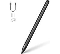 Stylet pour Microsoft Surface Pro 12/11/10/9/8/7/6/5/4/X Surface Go/Laptop/Book/Studio/Duo/HP/ASUS Series, 4096 Sensibilité à la pression, fonction de rejet de paume, gomme et raccourcis clic droit
