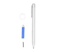 Stylet pour Ordinateur Portable 4096 Niveaux de Pression Haute sensibilité Palm rejet écriture Lisse en Alliage d'aluminium Argent Stylet pour Ordinateur Portable Studio Book