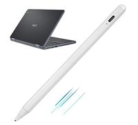 Stylet pour ordinateur portable tactile ASUS Chromebook Flip 2 en 1, stylet numérique actif pour ASUS Chromebook Flip 2 en 1 avec pointe ultra fine, contrôle tactile et rechargeable, blanc