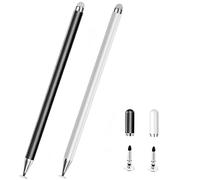 Stylet pour Samsung Galaxy Tab A11+/A11/A9Plus/A9 Compatible avec Lenovo Tab M11, iPad iOS/Android 15/14, tous les appareils tactiles, stylet universel haute sensibilité (noir + blanc)