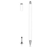 Stylet pour Samsung Galaxy Tab A9+, A9, A8+, A8, A7, stylet tactile haute sensibilité pour iPad Pro, Apple, iPhone, Microsoft, Surface, AMZ Fire HD tous les appareils à écran tactile (blanc)