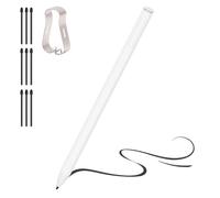 Stylet pour stylo Remarkable 2/1, avec gomme à rabat et fixation magnétique, 4096 niveaux de pression et rejet de la paume, pas de charge nécessaire, 6 pointes supplémentaires (blanc)