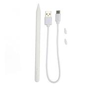 Stylet pour tablette à adsorption magnétique, affichage de la puissance en temps réel, stylet à écran tactile mat avec 2 pointes interchangeables pour dessiner, écrire, prendre