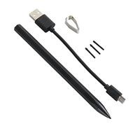 Stylet pour tablette, technologie de stylet MPP 2.0, fonction anti-toucher, stylet en alliage d'aluminium avec changement de pointe pour tablette PC (noir)