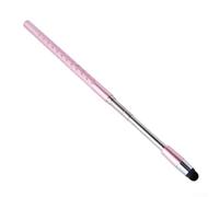 Stylet rétractable 2 en 1 pour iPad Smartphone - Pointe floquée haute précision - Design en alliage d'aluminium - Rose