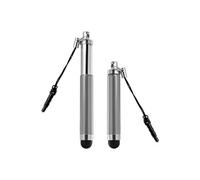Stylet Retractable pour écran Tactile - Attache Jack 3.5 mm Argent