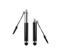 Avizar Stylet rétractable pour écran tactile – attache jack 3.5 mm – Noir