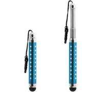 Stylet Retractable Strass pour écran Tactile - Attache Jack 3.5 mm Avizar Turquoise Turquoise, Turquoise G