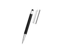 Stylet Smartphone et Tablette Tactile 2en1 Stylo à Bille Argent et Noir