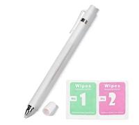 Stylet Stylet Universel à Écran Tactile, Stylo Numérique Portable Silencieux pour Smartphones et Tablettes, Stylo Capacitif Multifonctionnel Haute Sensibilité, Noir, Blanc(Blanc)