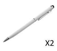 Stylet Stylo Metal x2 pour HUAWEI MediaPad M3 Smartphone 2 en 1 Bille Elegant Tablette Ecrire Universel (NOIR) Noir G