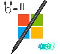 Stylet Surface Pro Avec 4096 Niveau De Pression, Sensible À L'Inc Ison, Rejet De Paume, Microsoft Surface Pen Pour Surface Pro 11/10/9/8/7/6/5/4, Surface Go 4/3/2, Surface Laptop/Studio/Book 4/3/2