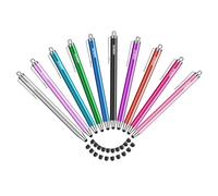 Stylet Tablette [Pack de 10] MEKO Stylets Tactile avec 20 Embouts de Rechange de 6mm, Stylets pour All Tablettes/Smartphones/iPad/iPhone/Samsung/Xiaomi/Android/iOS