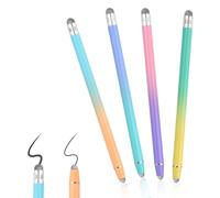 Stylet Tablette Universel pour Écran Tactile, 4 Pièces Stylet Stylo, Stylus Stylet Tactile Capacitif 2 en 1, Touch Pen Compatible avec Android/iOS Smartphones, Tablettes