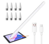 Stylet Tablette Universel pour Tablette Android Compatible ipad/Samsung | Ipone/Huawei Xiaomi Tablette Téléphone Stylet Capacitif Universel avec 8 Pointe de 1.45 mm Charge Rapide 30min Magnétique