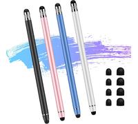 Stylet Tactile 2 En 1 En Caoutchouc-Stylo Universel Capacitif Pour Ipad,Tablette,Smartphone,Samsung
