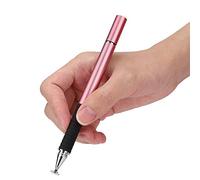 Stylet Tactile 2 en 1 Stylet Tactile en Métal Pointe en Tissu Stylet Ventouse Stylet S12 2 en 1 Tissu Conducteur Ventouse en Silicone Double Touch Disque Entièrement Métallique