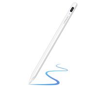 Stylet Tactile Capacitif pour iOS Android Charge USB-C Ultra Fin Autonomie 8H Apokin Blanc