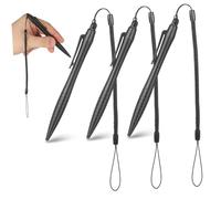Stylet Tactile Résistif Noir 3 Pièces Abs pour Dessin Précis | Cordon Spiralé Antiloss, Protection D’écran, Usage Navigation et Esquisse, Compatible Appareils Résistifs