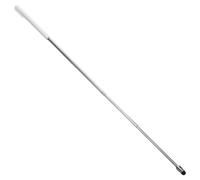 Stylet Tactile Rétractable Blanc en Acier Inoxydable | Design Télescopique, Pointe Flocking, Adapté à Lecture D’e-mails Jeux