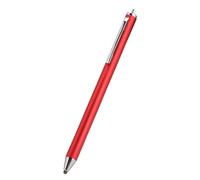 Stylet Tactile Stylo Numérique Stylo Tactile Portable avec Tête en Tissu pour Tab Tablettes et 2018 Argent (Rouge)