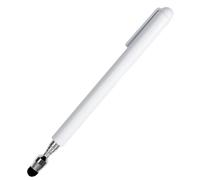 Stylet télescopique Universel pour écrans tactiles, pointeur rétractable et Stylet avec Pointe spéciale floquée, Extensible, Haute précision et Doux, Stylet pour écrans tactiles (Blanc)