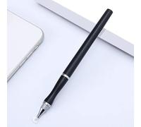 Stylet Universel 2 en 1, écran Tactile capacitif S-Pen Stylet Actif S-Pen Stylet à tête de Disque Ronde pour Tablette, Ordinateur Portable, téléphone Portable (Noir)