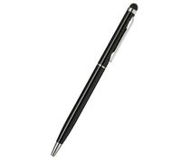 Stylet Universel 2 en 1 Léger et Pratique avec Fonction Stylo à Bille, Noir