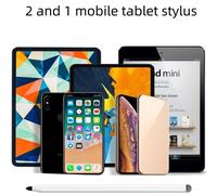 Stylet universel à double pointe, stylet actif S-Pen pour écran tactile capacitif, compatible avec tablettes, ordinateurs portables et smartphones.