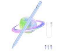 Stylet universel pour iOS/Android, dessin et écriture, stylet magnétique rechargeable pour tablette avec pointe POM pour iPhone/Samsung/XiaoMi/Huawei/Vivo/Lenovo et autres appareils Android - Bleu