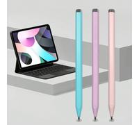 Stylet universel rond en silicone de couleur macaron avec adsorption magnétique, stylet tactile capacitif pour smartphone et tablette rose,Violet,bleuABS