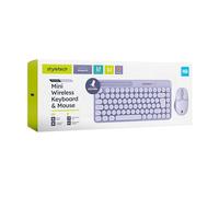 Styletech Ensemble clavier et souris pastel sans fil - Lavande